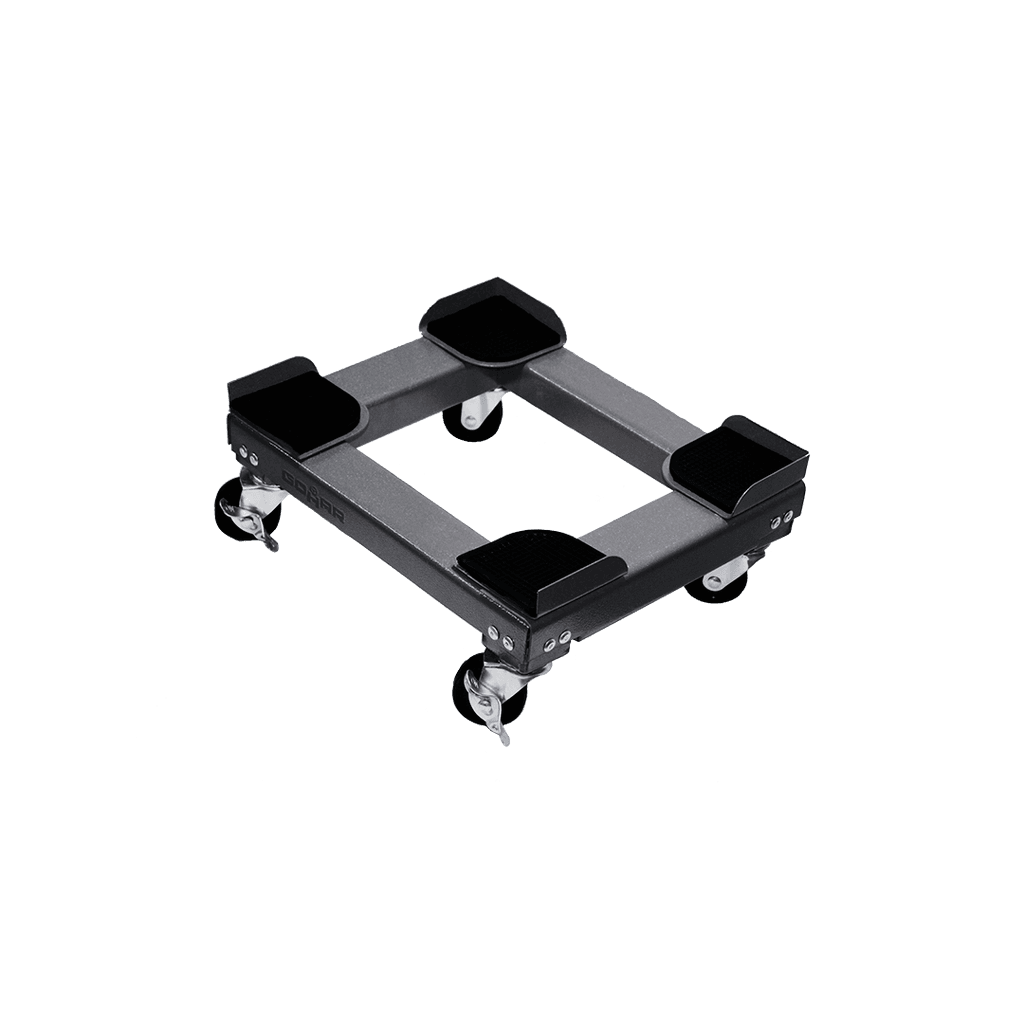 Water dispenser base with wheels