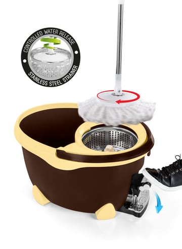Magico spin mop cleaning bucket system