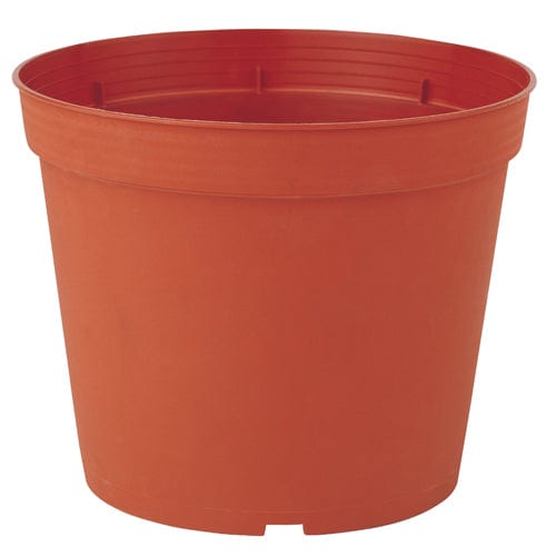 Brown round plant pot
