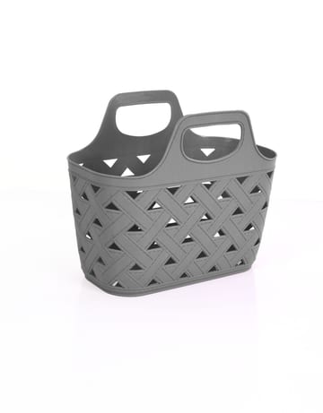 Grey Bottega clip bag basket
