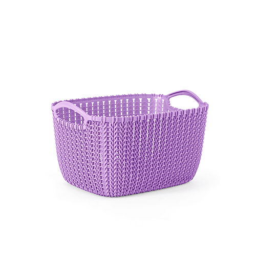 Small gray palm bread basket