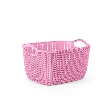 Small white palm bread basket