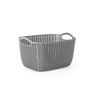 Small purple palm bread basket