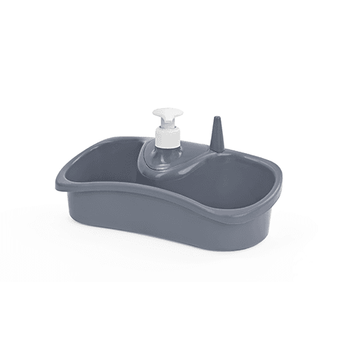 Grey sponge pump soap dispenser