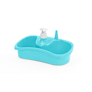 Baby blue sponge pump soap dispenser